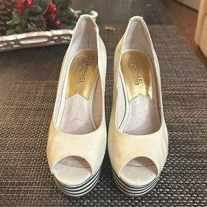 Michael Khors Peep Toe Wedge